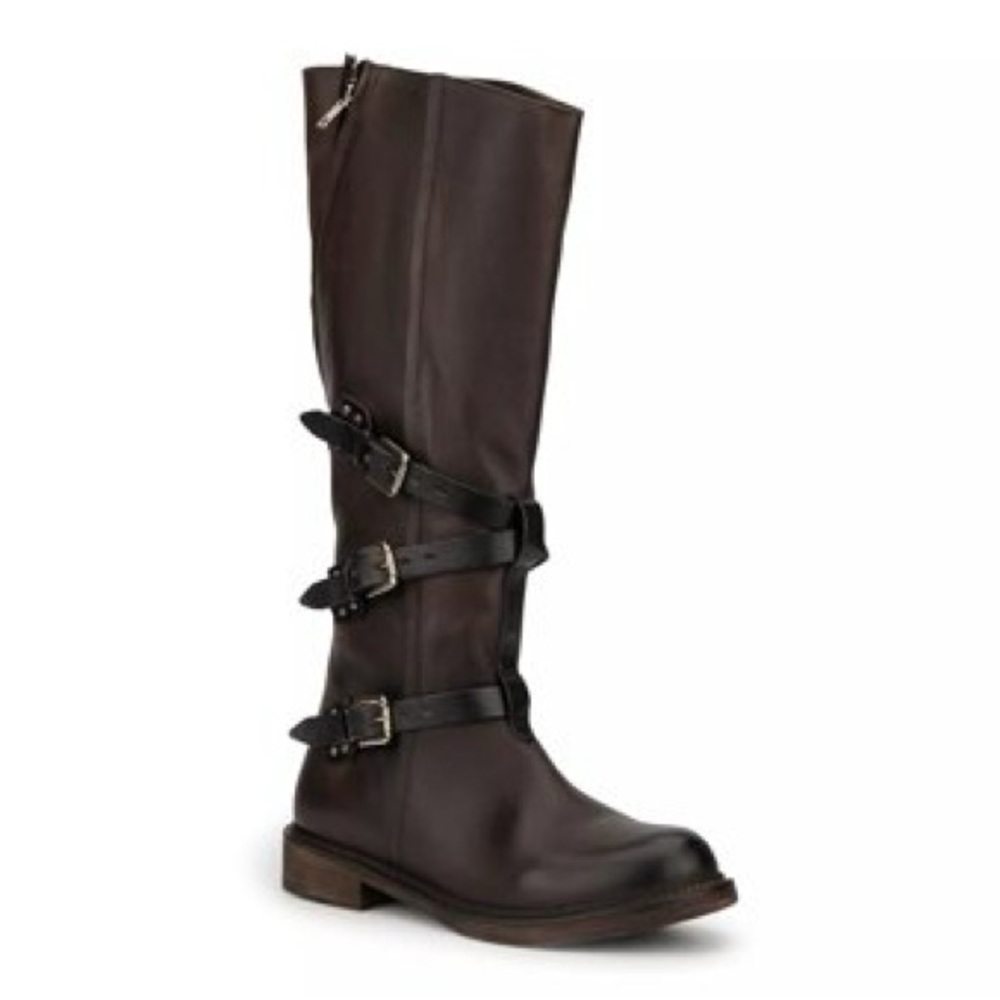 VINTAGE FOUNDRY CO Women's Jenny Riding Leather Boot Black US 8 M EU 38.5 UK 6